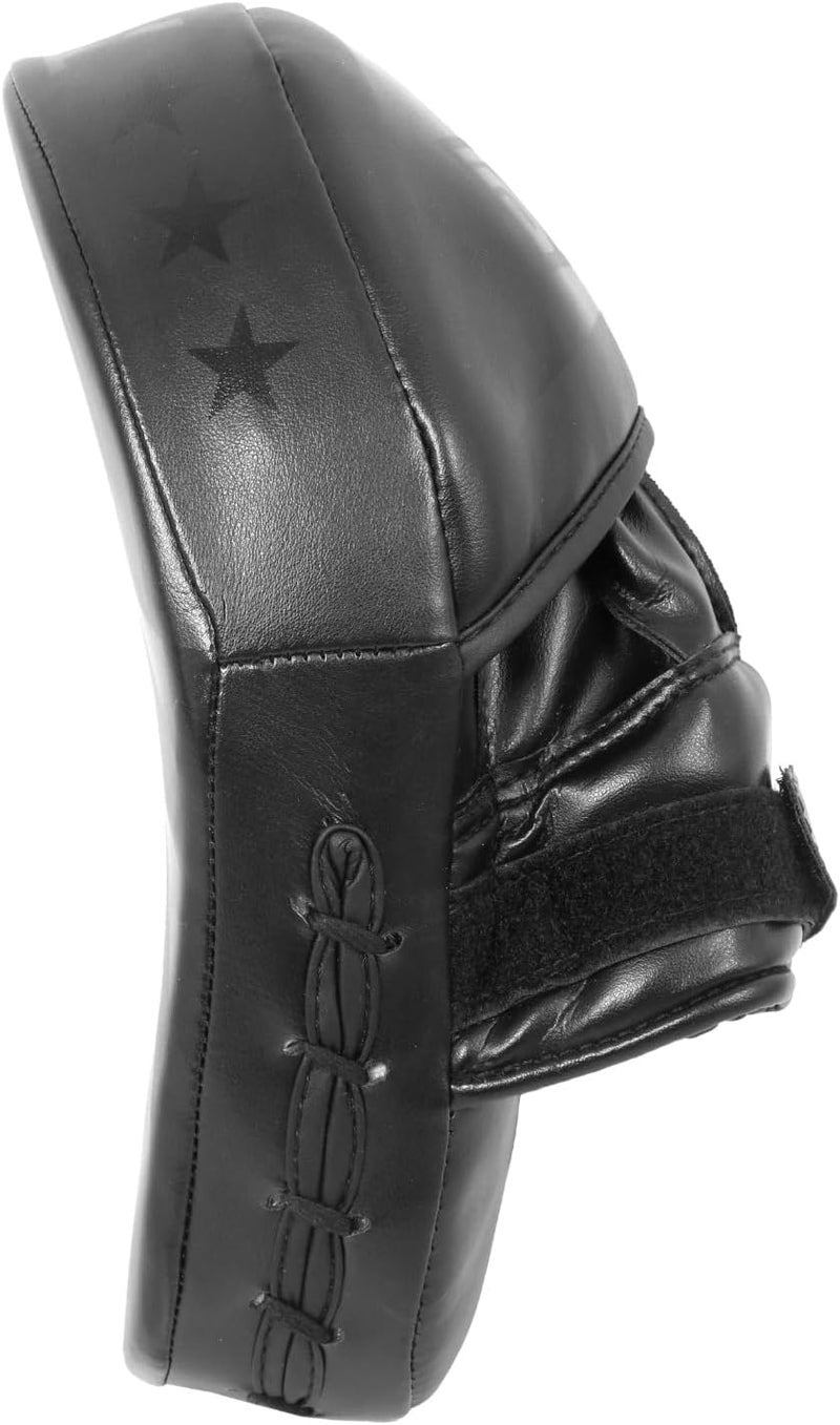 DALLX Sports Punch Mitts Target Focus Pads Hook and Jab Curved for MMA Training Martial Arts Karate Kickboxing Muay Thai with Adjustable Straps Ventilated - Image 3